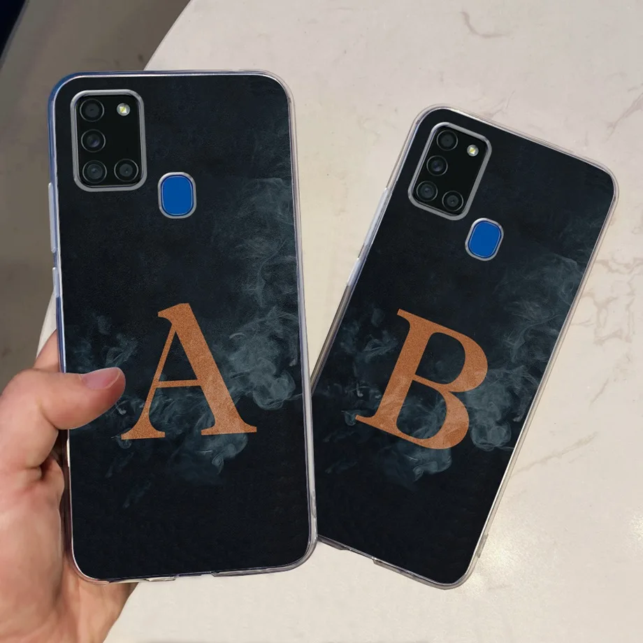 Matte Phone Case For Samsung galaxy A21S Smart Phone Cover Soft Silicone TPU Back Cover For Samsung A21s Galaxy Football Cartoon