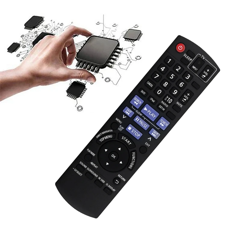 【ГОРЯЧАЯ】Замените N2QAYB 000514   Пульт дистанционного управления для приемника домашнего кинотеатра Panasonic SC-PT480 SCPT480 SAPT480P SA-PT480 SC-PT480P-K SAP-T480P