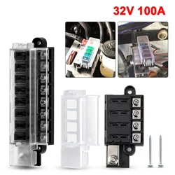 4/8 Way Car Fuse Accessory 12V 24V Car Truck Circuit Fuse Box Circuit Breaker Blade Fuses Circuit Standard ATO