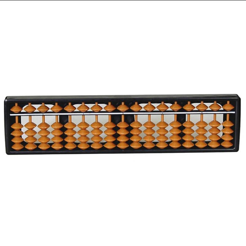 Chinese Traditional Arithmetic Toys Abacus 17 Digits Rods For Kids Standard Abacus Maths Calculating Tool Educational Toy