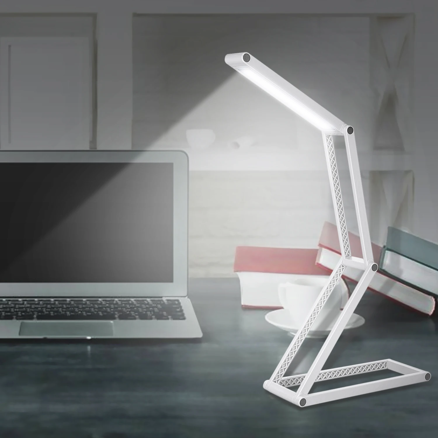 

Новый Opvouwbare Led Bureaulamp Usb Oplaadbare Draagbare Tafellamp Voor Kinderen Lezen Slaapkamer Kantoo