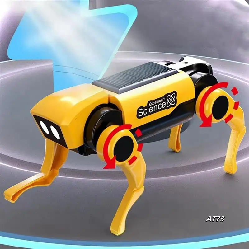 ロボットソーラー電気機械スマート犬子供の教育組立玩具スマートロボット玩具ギフト