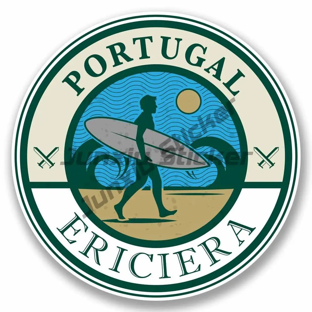 

Ericiera Portugal Sticker Car Laptop Map Flag Travel Luggage Surf SUV Laptop Fridge Guitar Motorcycle Helmet Scratch Stickers