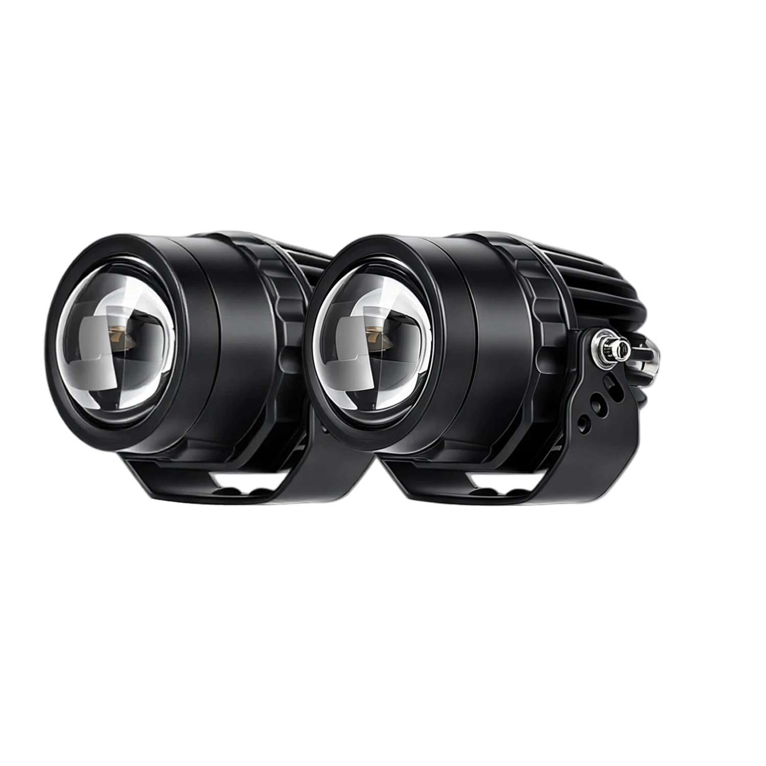 Motorcycle Auxiliary LED worklight Projector Lens SpotLight Hi/Lo Beam Integrated Driving Fog Light for Offroad Headlight