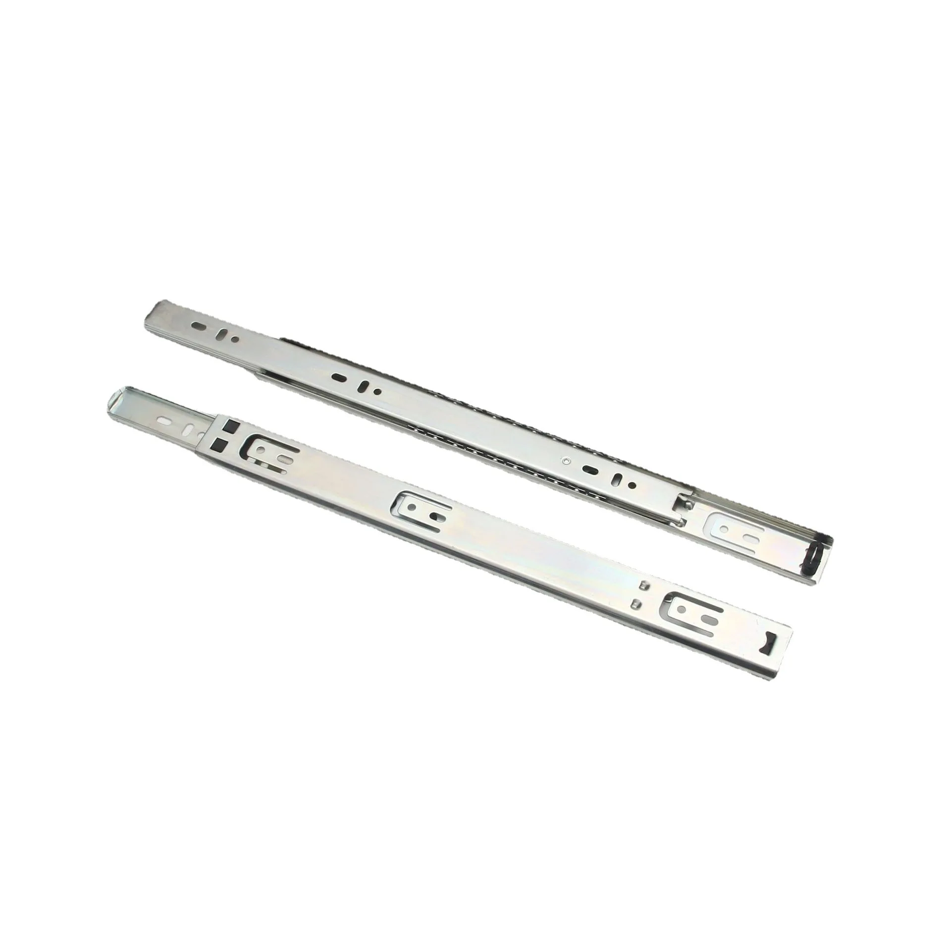 3 Fold Buffer Duty Ball Bearing Drawer Rail 35Mm Telescopic Runner Cabinet Kitchen Slider Soft Close Drawer Slid