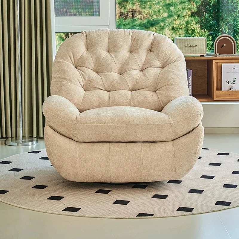 High Back White Sofa Square Single Person Puffs Individual Sofa Cushion Small Designer Muebles Para Salas Modernos Furniture