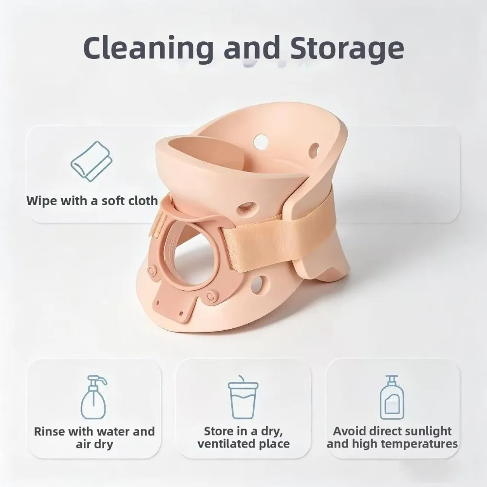Anti-Head Droop Portable Neck Support Comfortable Breathable Adjustable Neck Brace Stabilizes Relieves Pressure Neck Orthosis