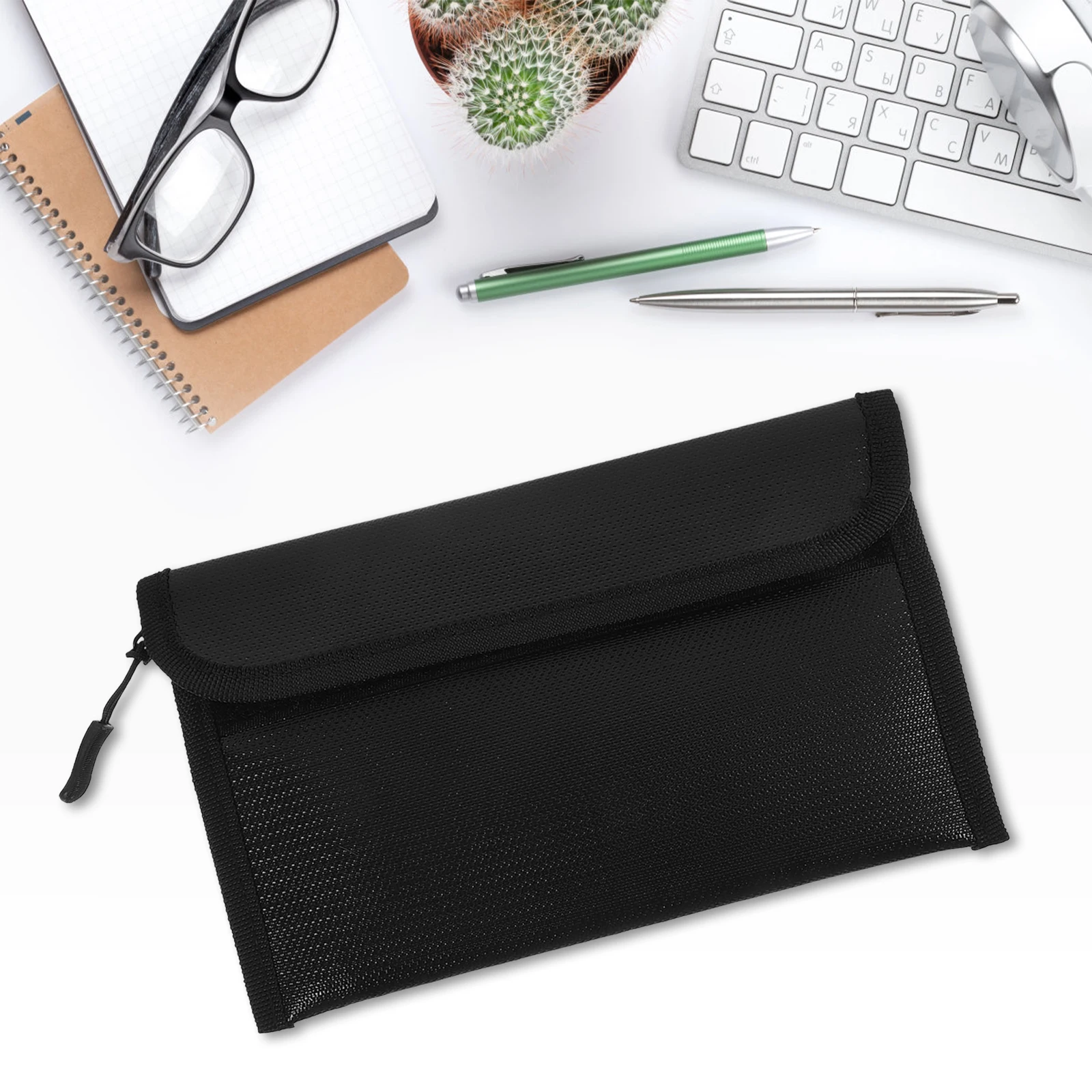 

Waterproof File Bag Fireproof Document Folder Liquid Resistant Silicone Fiber Cloth Large Capacity Cash Bag Household File
