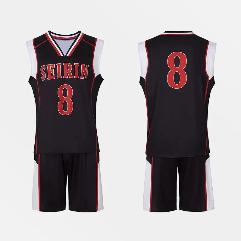 ABC123Anime Kuroko No Basket Basuke Cosplay Jersey Sets GAKUEN School Uniform Aomine Daiki Basketball Sportswear Mex;3,f'6,h.7;j
