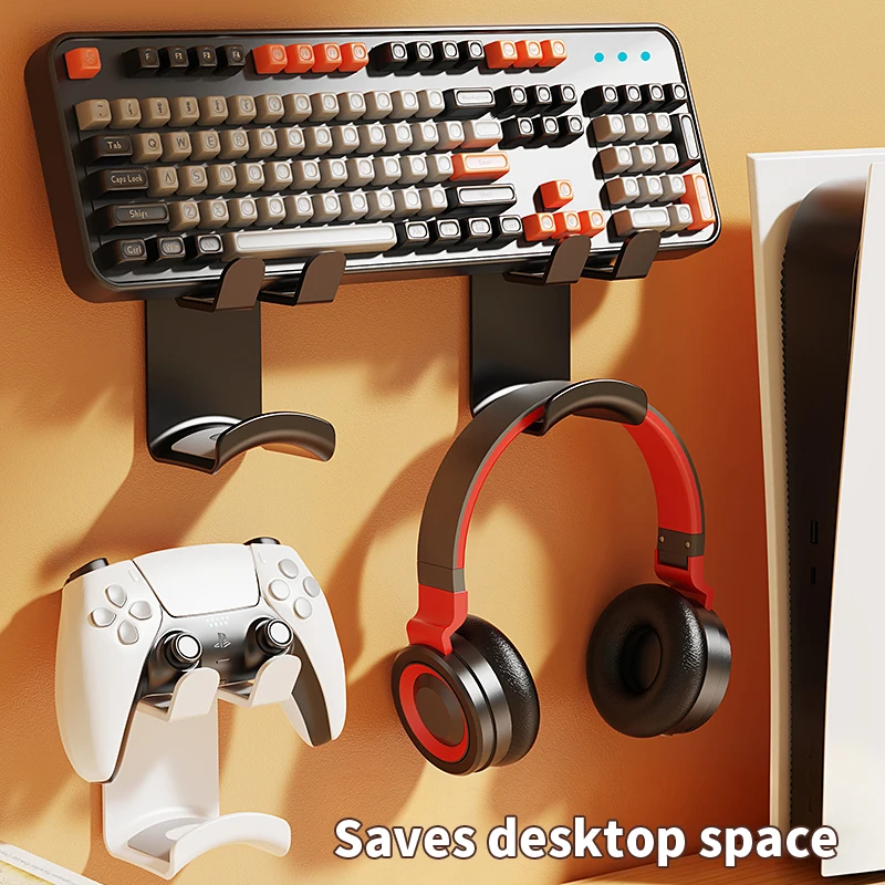 Wall Mounted Game Controller Bracket Base No Punching Required Controller Storage Rack for Nintendo Switch Pro Sony Xbox