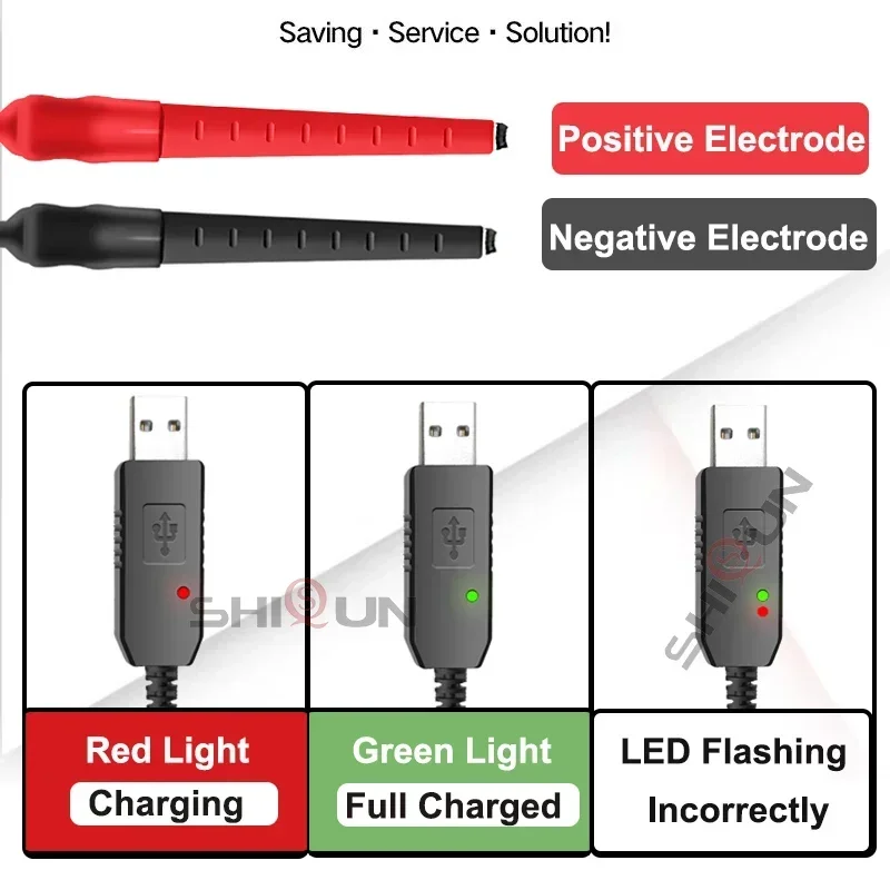 Quansheng-UVK5 USB Power Supply Charger Cable, UV-K58 Walkie Talkie, Rádios universais, Conector de carregamento USB, Clipe Dispositivo de carregamento