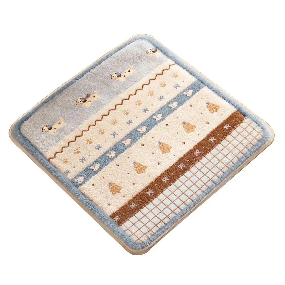 

Cute 40x40cm Chair Cushion Imitation Cashmere Winter Warm Seat Cushion Anti-slip Breathable Kitchen Chair Pad Dining Chair