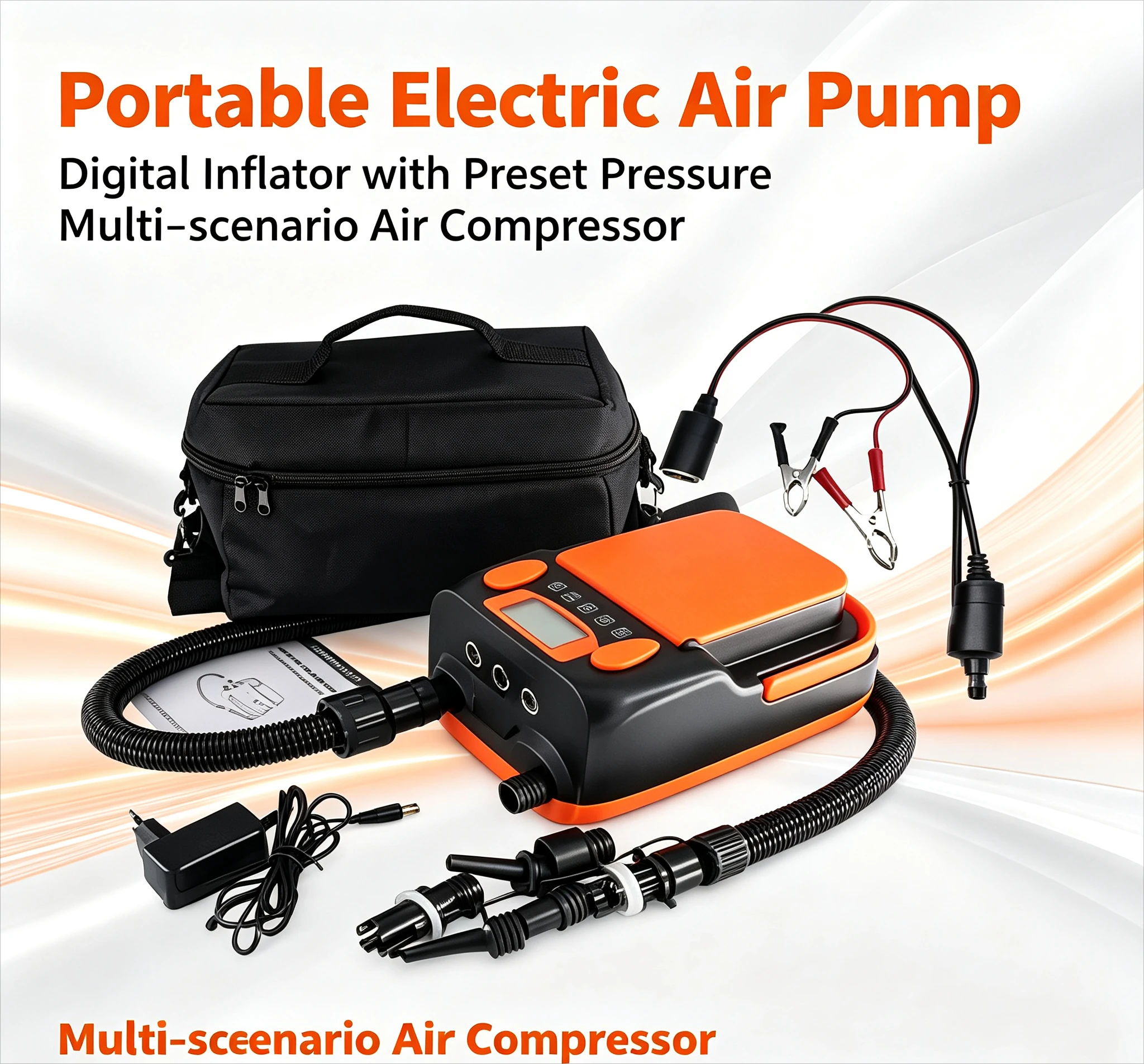 Bomba de aire eléctrica portát - Inflatable Boat Electric Pump reseña y precio
