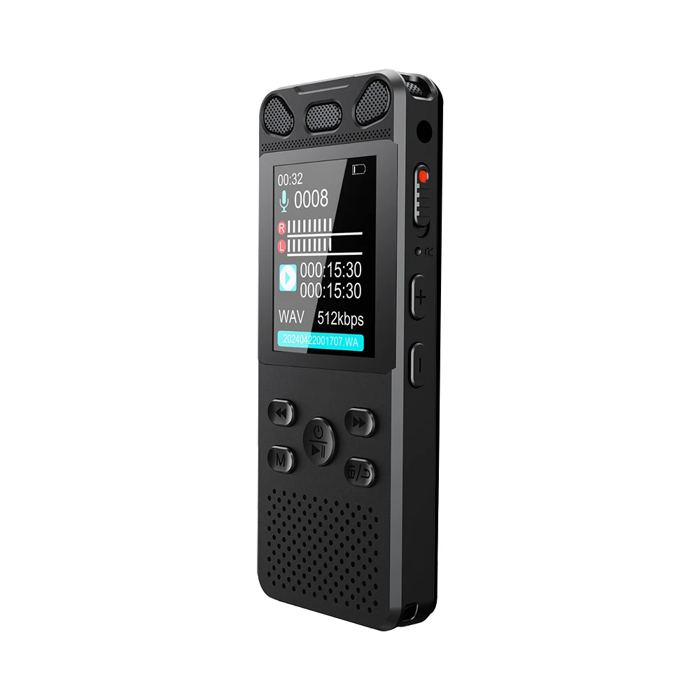 Vandlion V71 One-key Operation Voice Activated Digital Audio Voice Recorder 16GB 32GB USB Record Non-Stop 120Hours Noise Reduce