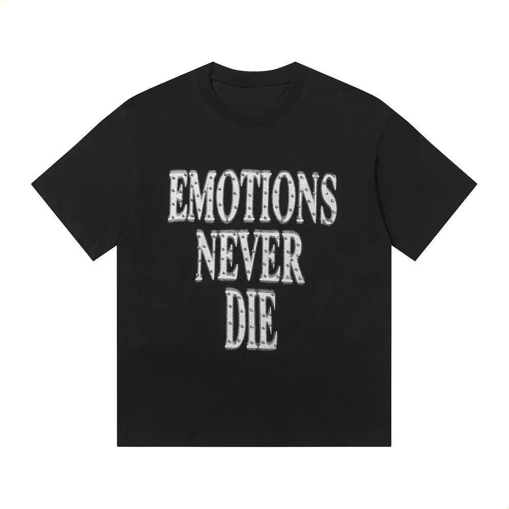 2026 Double Sided Skull Helmet Graphic T-shirt Unisex Star Spray Paint Print Cotton Short Sleeve Y2K Hip Hop Streetwear Tee