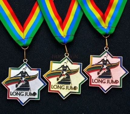 Bajiao new high-end long jump track and field competition medal school sports meeting listing children's marathon