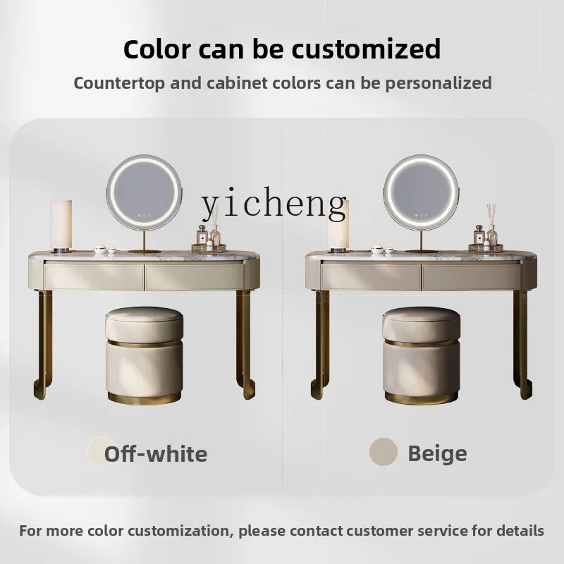 LX light luxury dresser custom simple marble makeup table