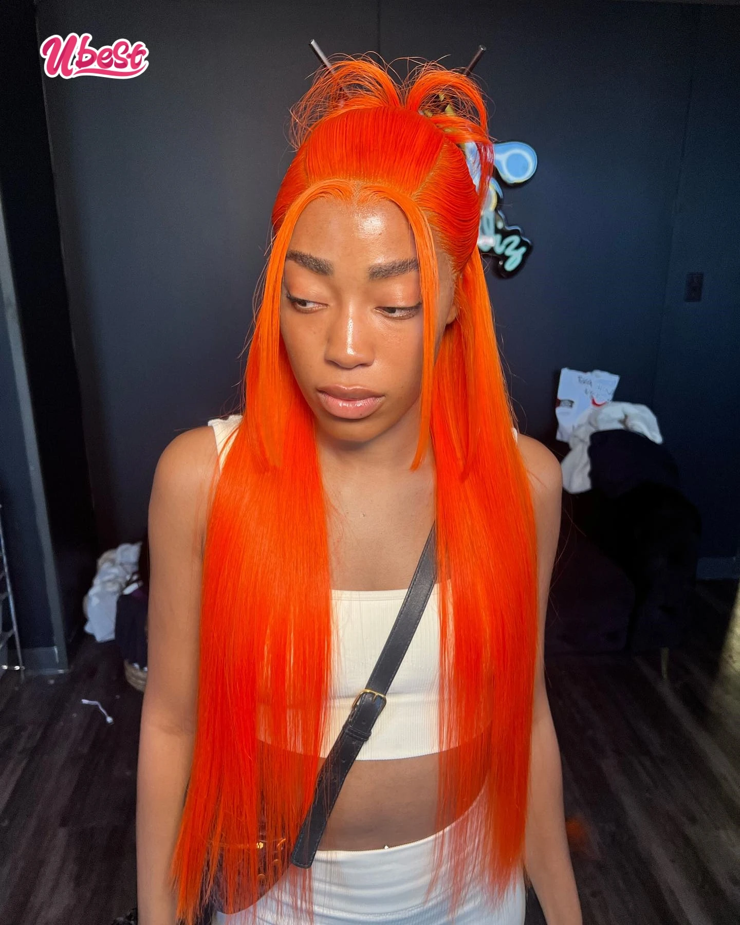 

Ginger Color Straight Lace Front Human Hair Wigs 180 Density Colored 13x4 Transparent Lace Frontal Wigs Pre Plucked Remy Wig