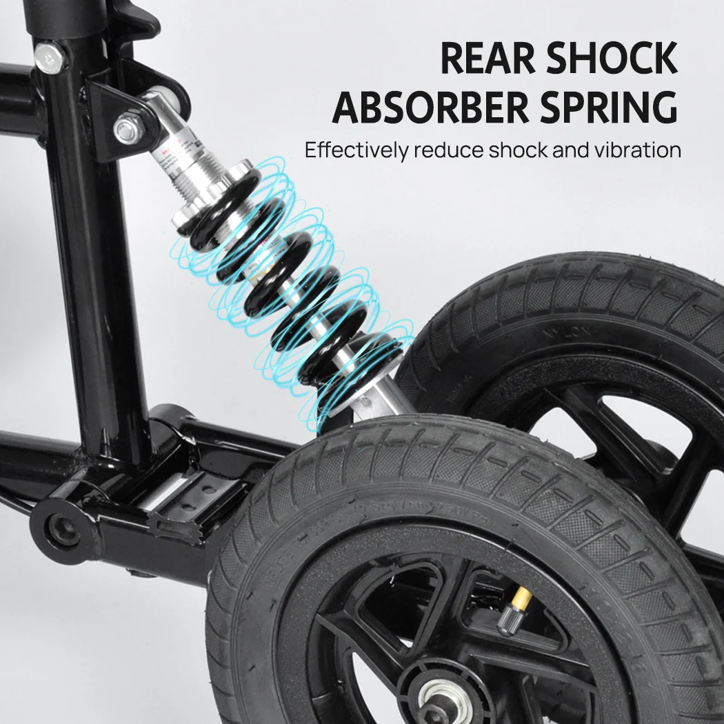 PORIYA Knee Scooter Walker 12" Tyres Broken Leg Ankle Crutches Alternative - Image 8
