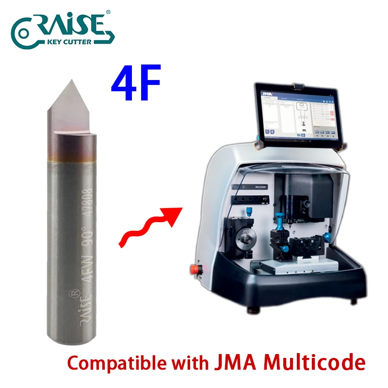 4F Milling Cutter 90° in Carbide Replacement Cutter Compatible with JMA Multicode