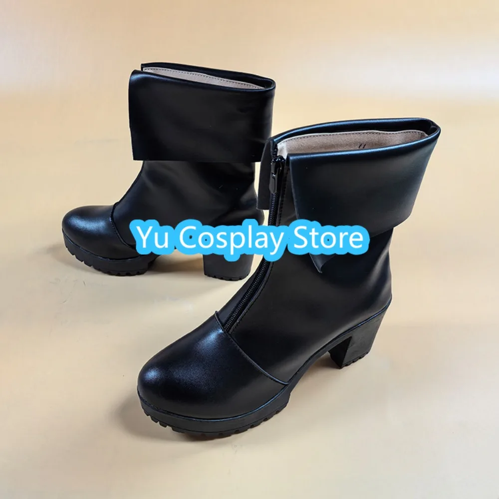 متجر يو التأثيري Kurisu Makise أحذية كوسبلاي لأداء معرض الرسوم المتحركة أحذية تنكرية أنيمي أحذية أزياء الهالوين الدعائم