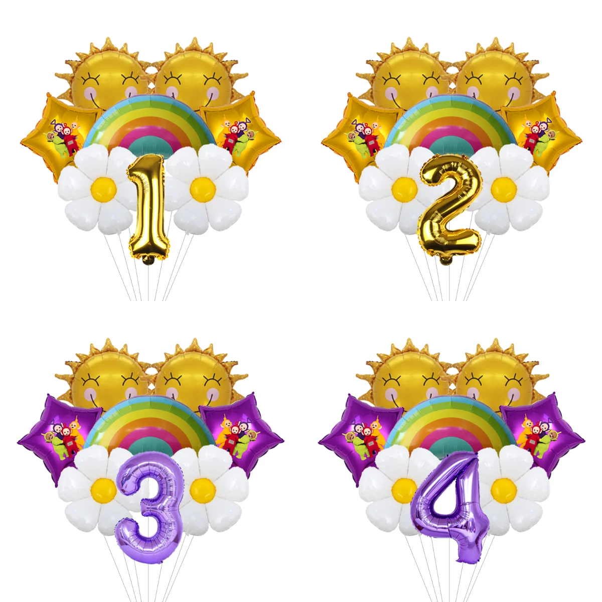 Kids Outdoor Garden Set - Teletubbies Garden Birthday Balloon Set Cartoon