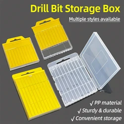 Drill Bit Storage Box Double Head Screwdriver Bit Organizer Case Box Accessories Tool Plastic Box Empty Drill Packaging Case