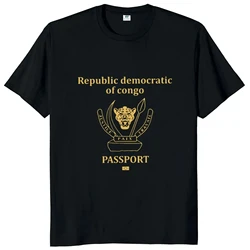 Passport Congo T Shirt Congo Lovers T-Shirt 100% Cotton Casual Tee Shirts 42830