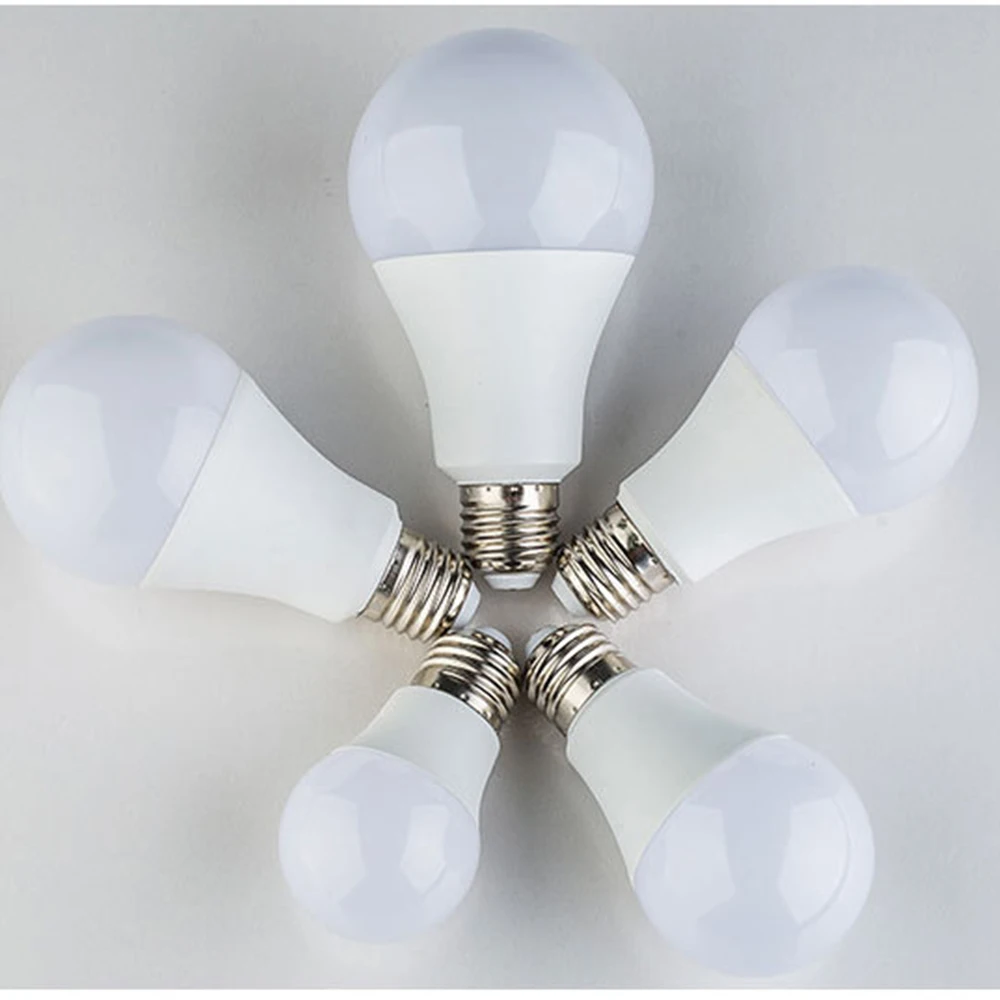 LED Plastic-Aluminum Bulb A60, 5W Super Bright Household E27 Screw Base, CCT Selectable (Cool White / Warm White / Neutral White