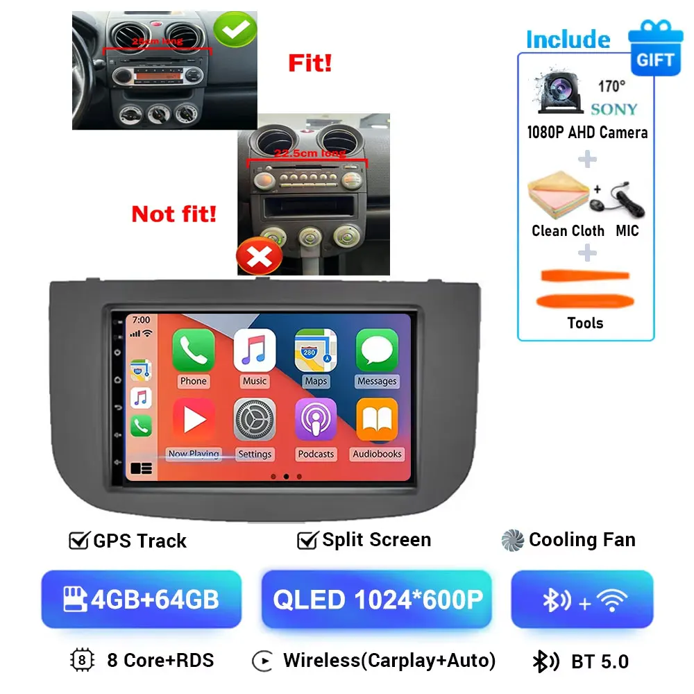 Android 15 For MITSUBISHI COLT Z30/Z30G/Z3B/Z3V 2007 - 2012 Radio Android Carplay Multimedia Player Navigation 5G Wifi Display image 3