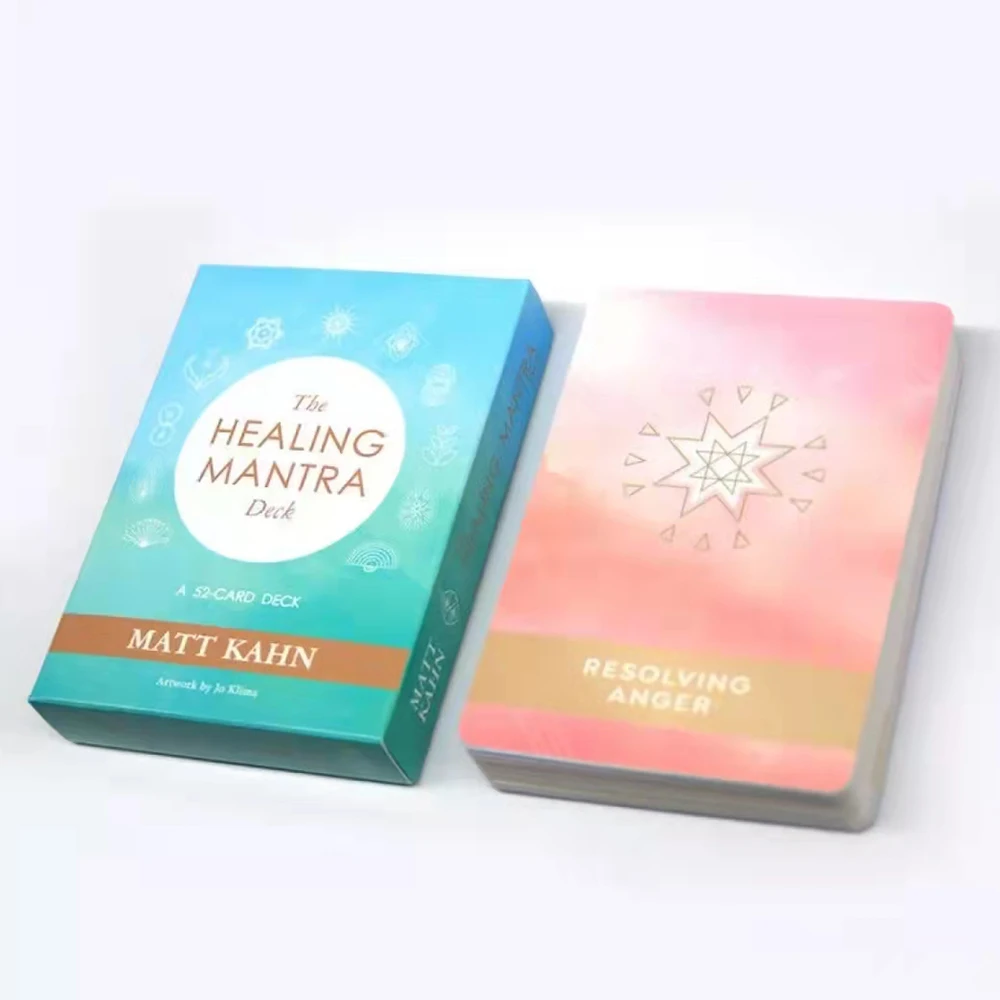 52 Cards The Healing Mantra Oracle Deck Card Game Full English Friend Party Board Game Divination Fate Tarot Cards