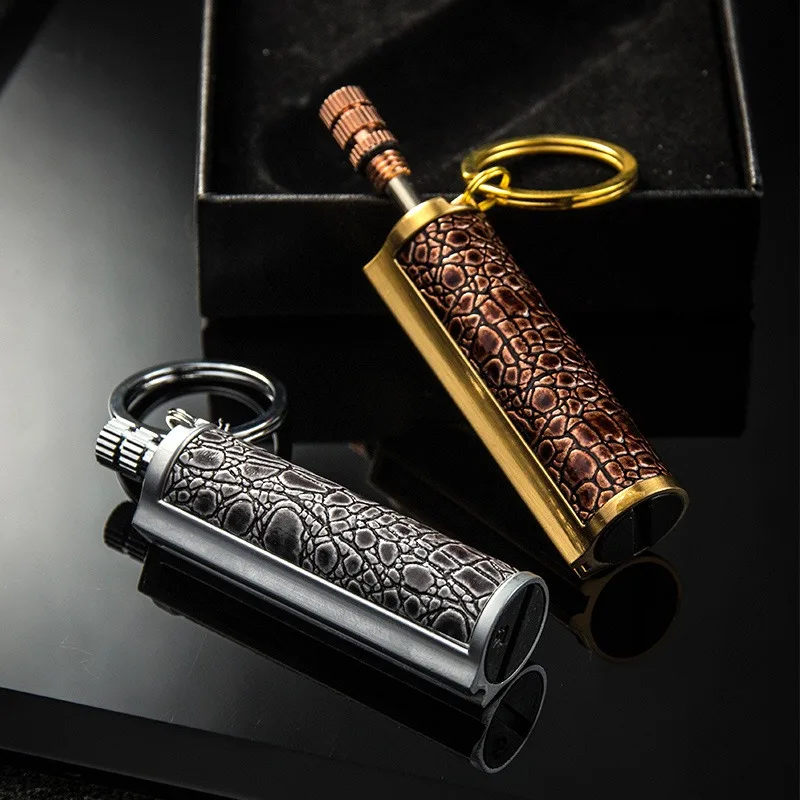 10000 Times Oil Matches Lighters Sealed Waterproof Flint Grinding Wheel Smoking Accessories Fire Starter for Outdoor Use