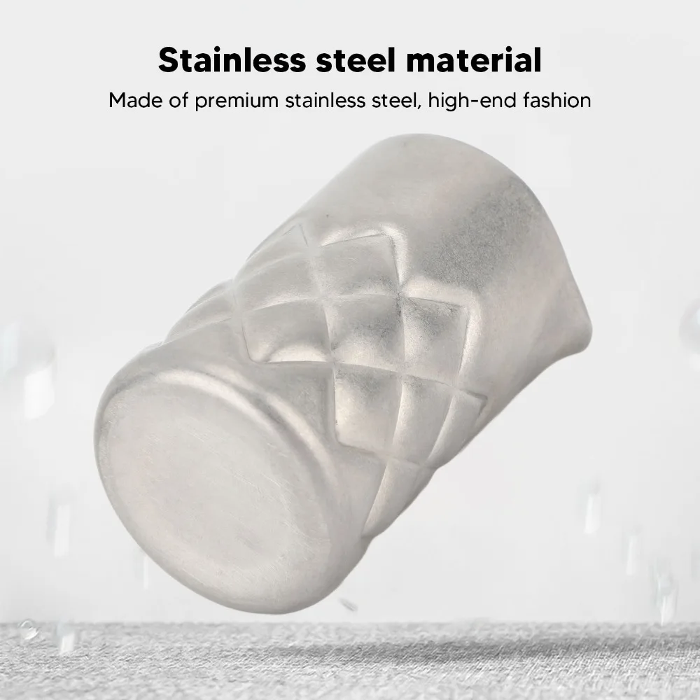 304 Stainless Steel Cocktail Mixing Glass Rustproof Outer Scale Grid Cocktail Shaker Silver Corrosion Resistance