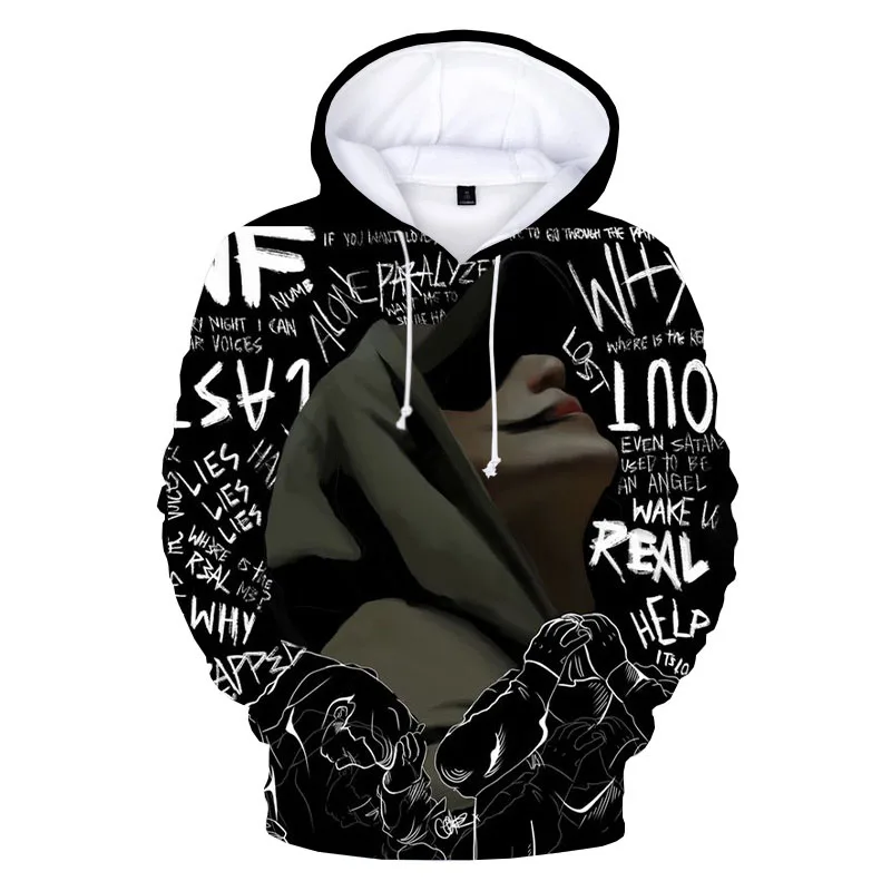 2023 Hot Sale NF 3D Print Hoodies Nf Let You Down (What Wea Are) Hooded Sweatshirts Men Women Clothing Super Star NF Hoodie