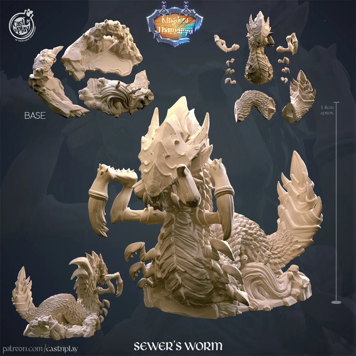 Impressão 3D Modelo Microscópico, Autorização Real, Princesa Imperador, Rainha Tiamat, Jogo de Tabuleiro, Modelo Peça