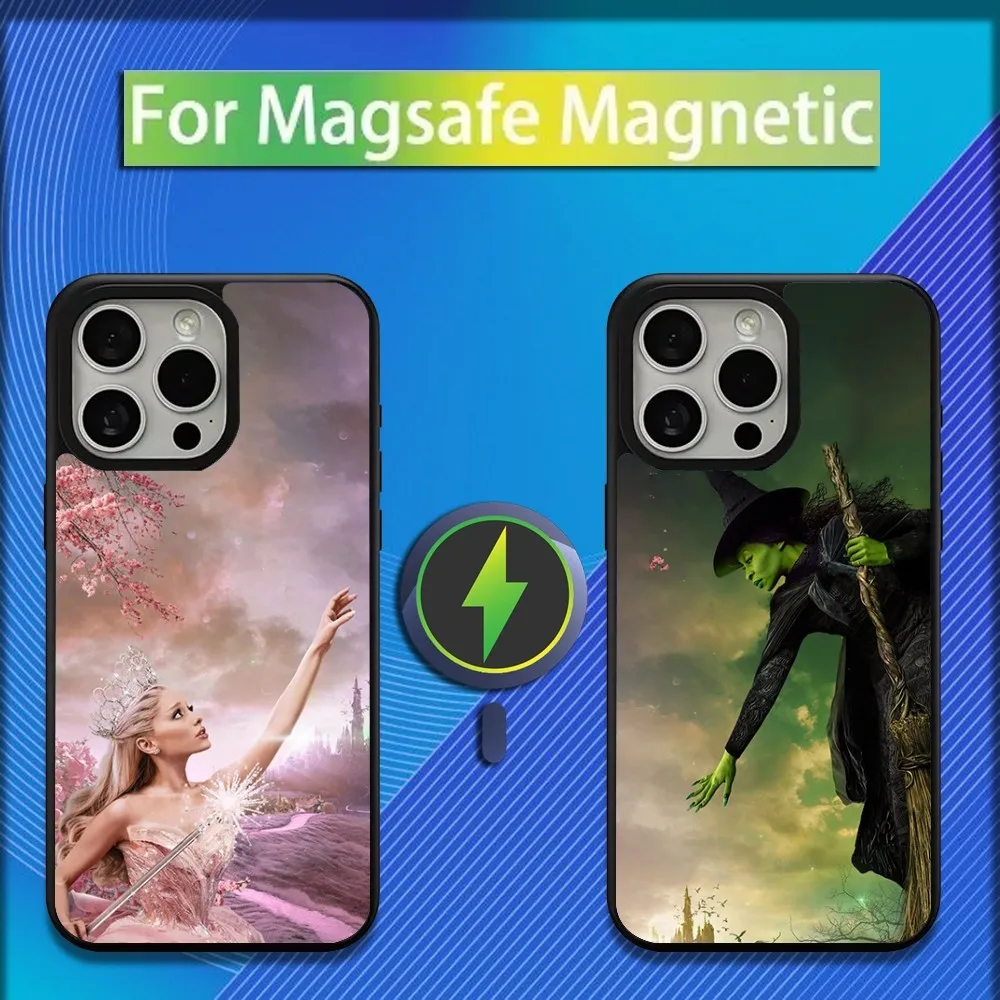 

A-Ariana G-Grande Wicked Phone Case For iPhone 16,15,14,13,12,11,Plus,Pro,Max,Mini Magsafe Magnetic Wireless Charging