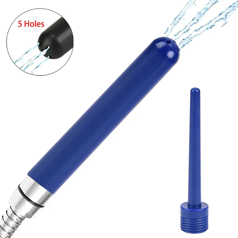 100/130mm Bidet Shower Cleaning Set Douche Enema Syringe Anal Enema Anal Beads Butt Plug Nozzle Tip Toilet Bathroom Enema