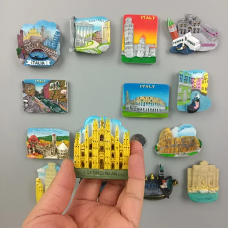 العالم مغناطيس الثلاجة مغناطيس الثلاجة البندقية ميلان إيطاليا روما فلورنسا مغناطيس الثلاجة ملصق العالم السفر تذكارية المغناطيسي