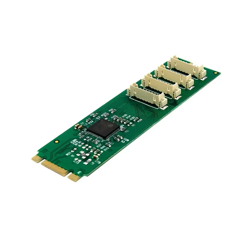M.2 B+M To DB9 4 Com Ports AX99100 Chip 4S DB 9pin RS232 Serial Port Industrial COM1 Serial Port M2 B M KEY Expansion Card