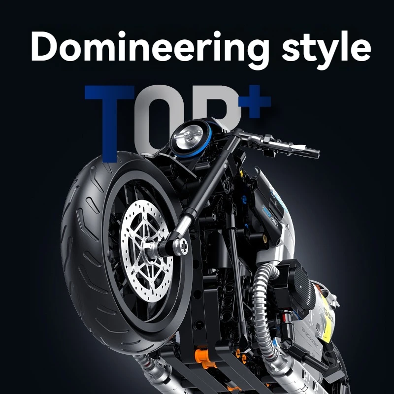 2025 MOC Technologie motorfiets Model Bouwsteen DIY tafelblad decoraties verjaardag kerstcadeaus Voor Volwassenen Kinderen 508 stks