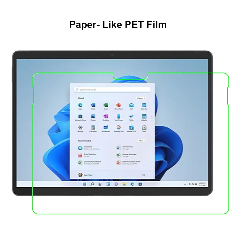 Paper-Like Screen Protector For Microsoft Surface Pro 9 8 X 2 3 4 5 6 7 Go Go2 Clear PET Painting Write Drawing Protective Film