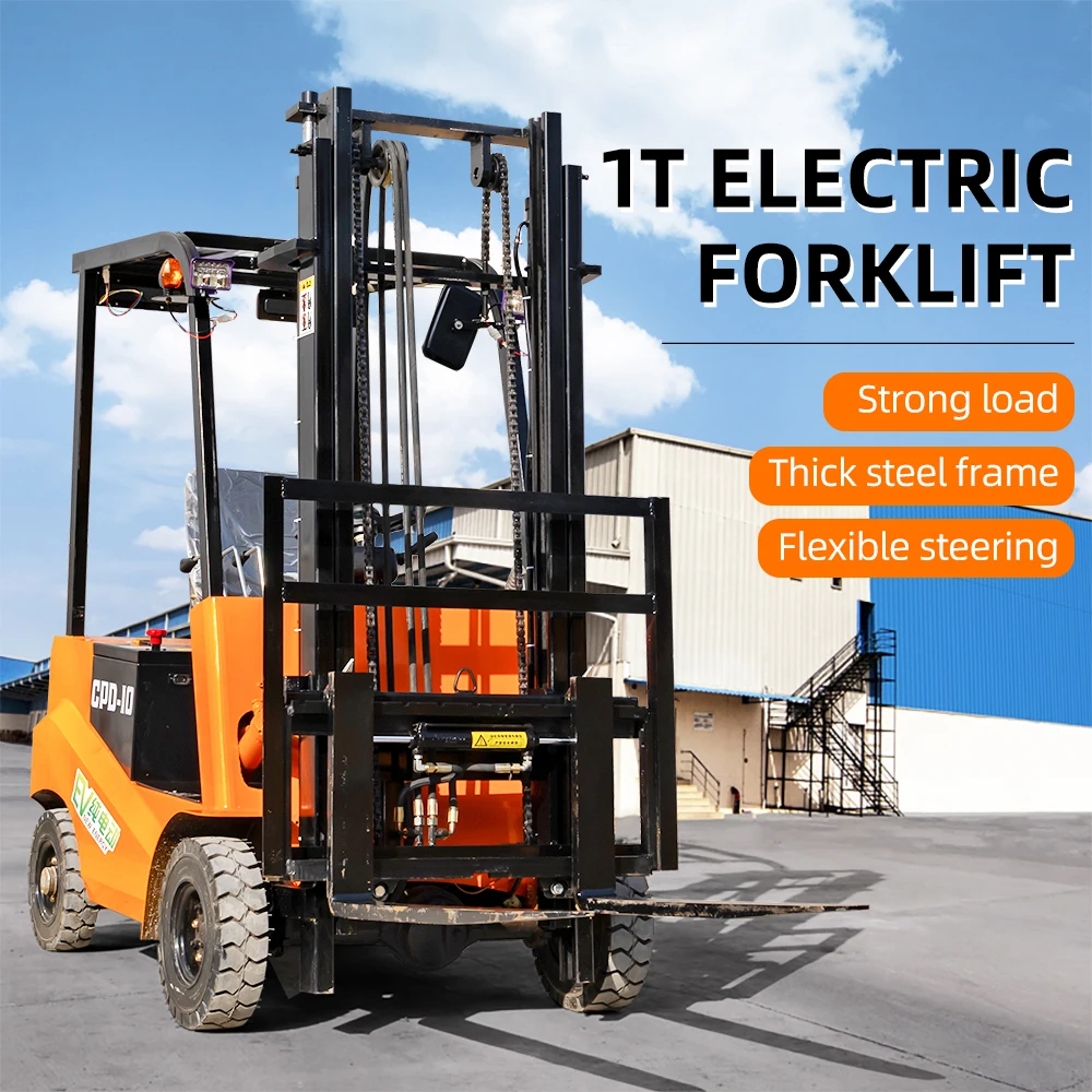

1 ton Electric Forklift Compact for Warehouse 3m Lifting Customized Lithium Battery CE Certificate Factory Direct Sales In Stock