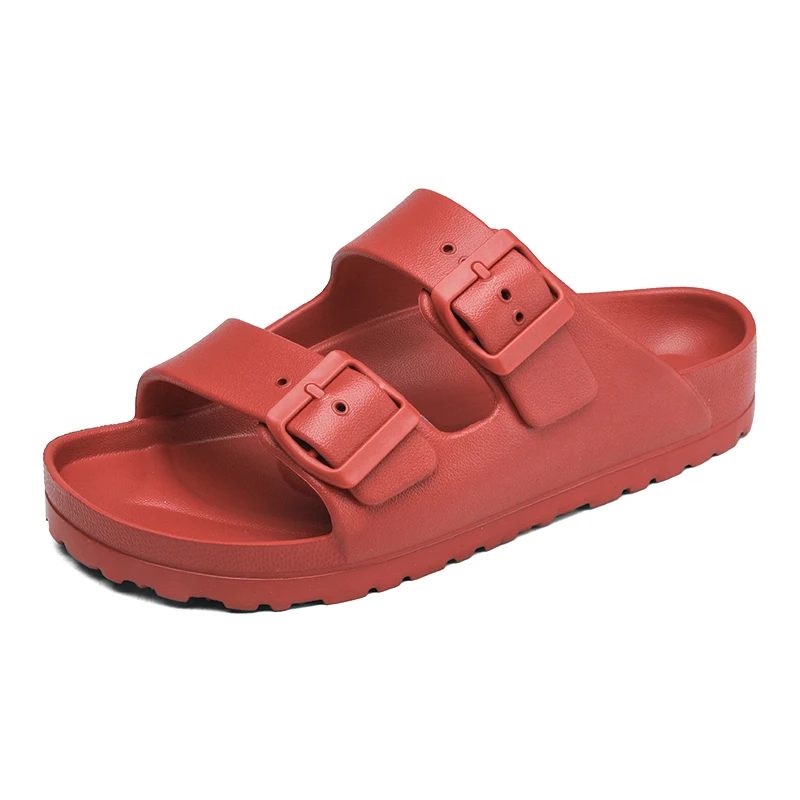 Summer Women Classic Slides Slippers Slip on Beach Sandals With Double Buckle Comfort Lightweight EVA image 3