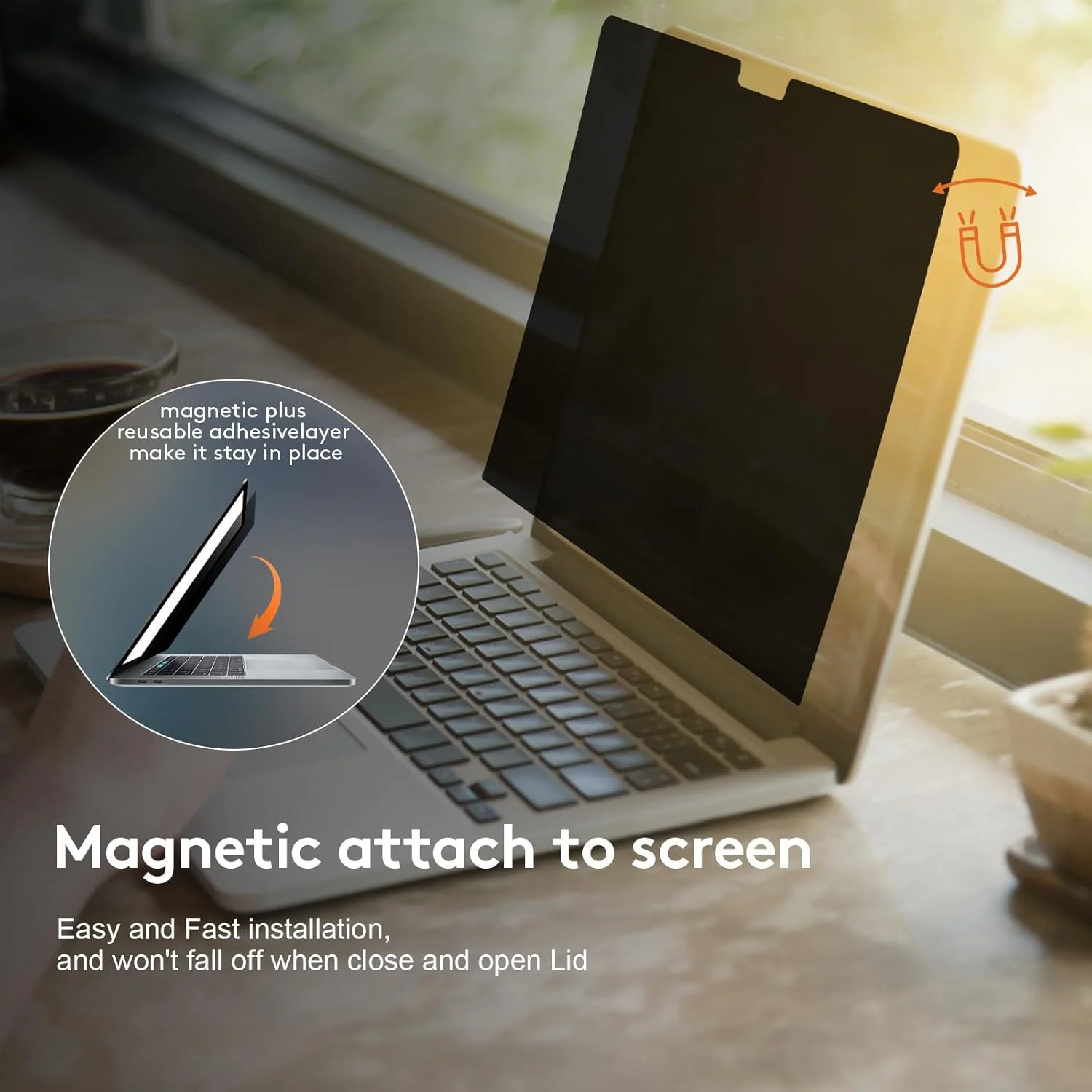 For Macbook Monitor Privacy Screen Protector For Macbook Air 13.6 inch M4 For Macbook Pro 14 M5 2025 Laptop Privacy Filter