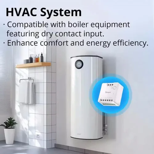 Imagen 2 del producto SONOFF MINI-D contacto seco WiFi interruptor inteligente ESP32 Chip Matter Compatible con entrada AC/DC 1-10 Uds conjunto escena inteligente a través de EWeLink Alexa