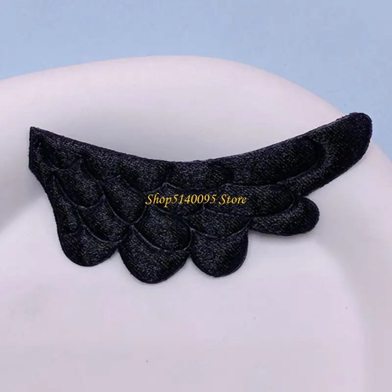 DXAE Angel Wing Patches Fabric Flexible Embossed Christmas Wing Clothes Appliques