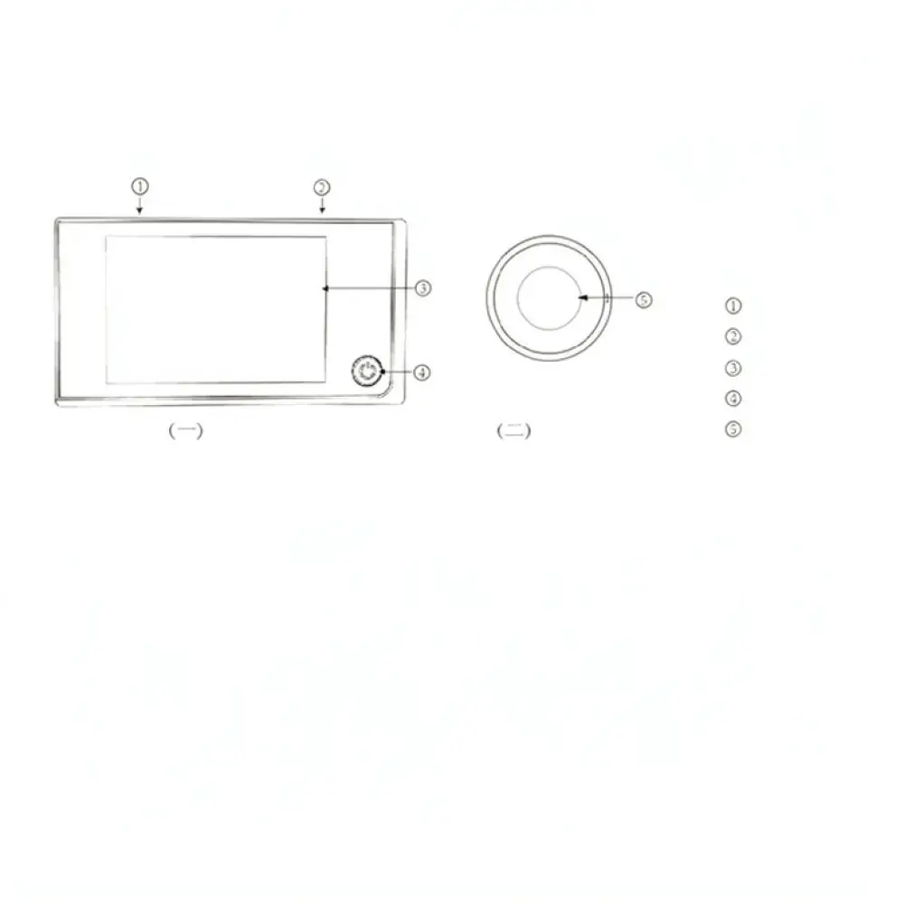 3.5 Inch HD Digital Peephole Viewer Security Door Camera Monitor Smart Home Surveillance System For Nooberone Entry Guard