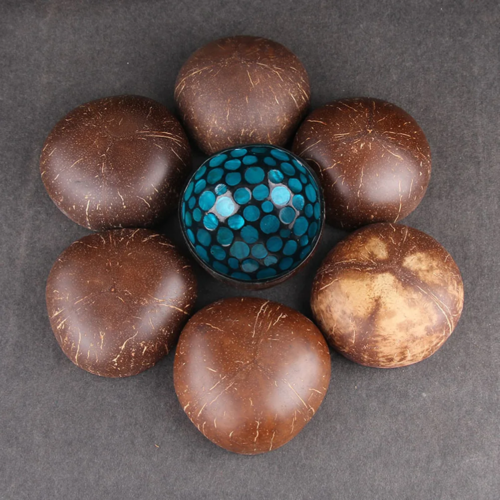 

Key Chain Coconut Shell Bowl Office Dining Room Table Decor Bowls Wooden Holder Nuts