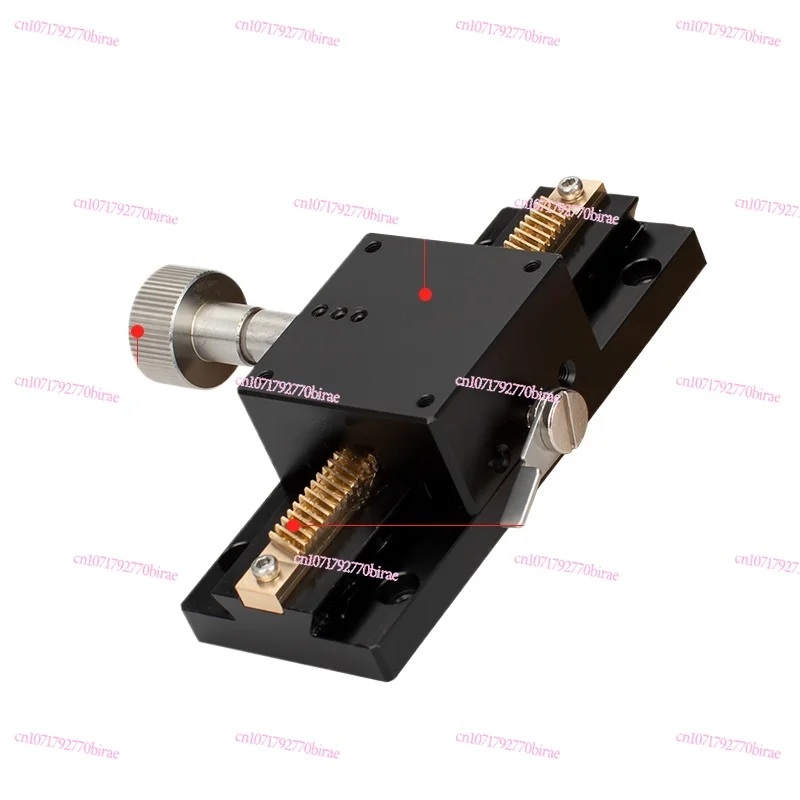 X-axis Displacement Platform Long Stroke LWX40 Slider Gear Rack Manual Fine Adjustment Small Precision Dovetail Groove Slide