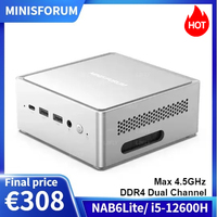 MINISFORUM New Intel NUC 13th Gen Business Gaming Mini PC Core i7 Processor Iris Xe Graphics DDR4 RAM Pre-installed Windows 11